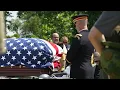 Private Rodger Dean Andrews was laid to rest after more than 80 years