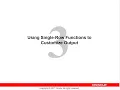 SQL Training Chap 3 Using Single-Row Functions to Customize Output in Urdu