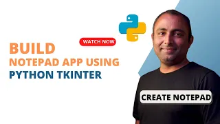 Build a Notepad App with Python Tkinter Python GUI Project for Beginners