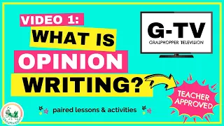 What is Opinion Writing For Kids 1 4th grade