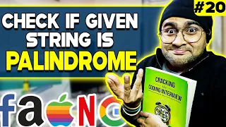- Check if Given String is Palindrome or not DS Algorithms Course