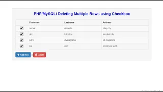 Delete Multiple Records from MySQL Database in PHP php using checkbox delete multiple record mysql