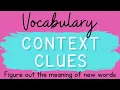 Vocabulary Context Clues