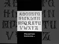 CUSTOM CHICANO LETTERING DRAWING ALPHABET