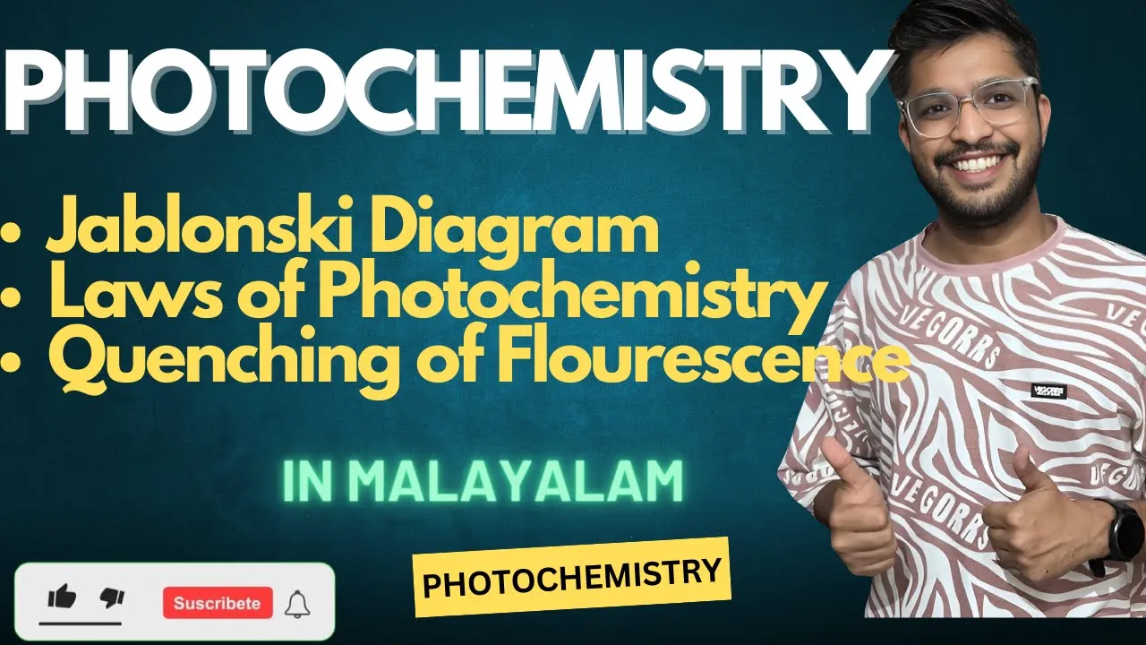 Photochemistry in MalayalamIJablonski DiagramICSIR NET/SET/GATE/BSc Chemistry