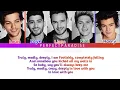 Lagu Truly madly deeply - One Direction (Color coded lyrics)