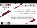 MIUA2021: Fast Automatic Bone Surface Segmentation in Ultrasound Images Without Machine Learning
