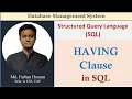 Lec 82 HAVING Clause SQL DBMS Bangla Tutorial