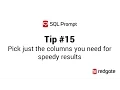 SQL Prompt column picker