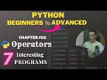 Operators in Python 7 example programs on operators The Joy of Computing using Python