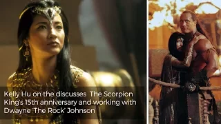 kelly hu on the scorpion king and working with the rock