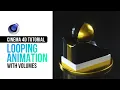 C4D Tutorial - Looping Animation with Volumes Black Gold 03