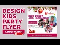 HOW TO DESIGN CHRISTMAS PARTY FLYER FOR KIDS USING PHOTOSHOP