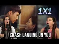 Our 1st K-Drama! Thought This Would Be Cute, but It Got CRAZY 😱 | Crash Landing on You Ep 1 Reaction