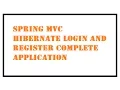 Spring C Hibernate Login Registration Complete Application