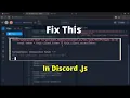 How to fix this client token In Replit Discord js Error