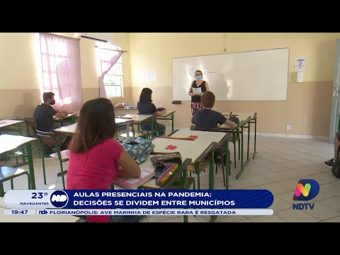 Municípios catarinenses divergem sobre continuação das aulas presenciais