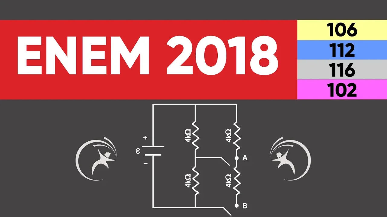 ENEM 2018 Física - Resistência Equivalente - Questão 106 (amarelo)