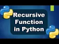 Display Fibonacci series using Recursive Function in Python How todo recursive function in Python