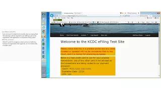 KCDC e-Filing Training Account Navigation
