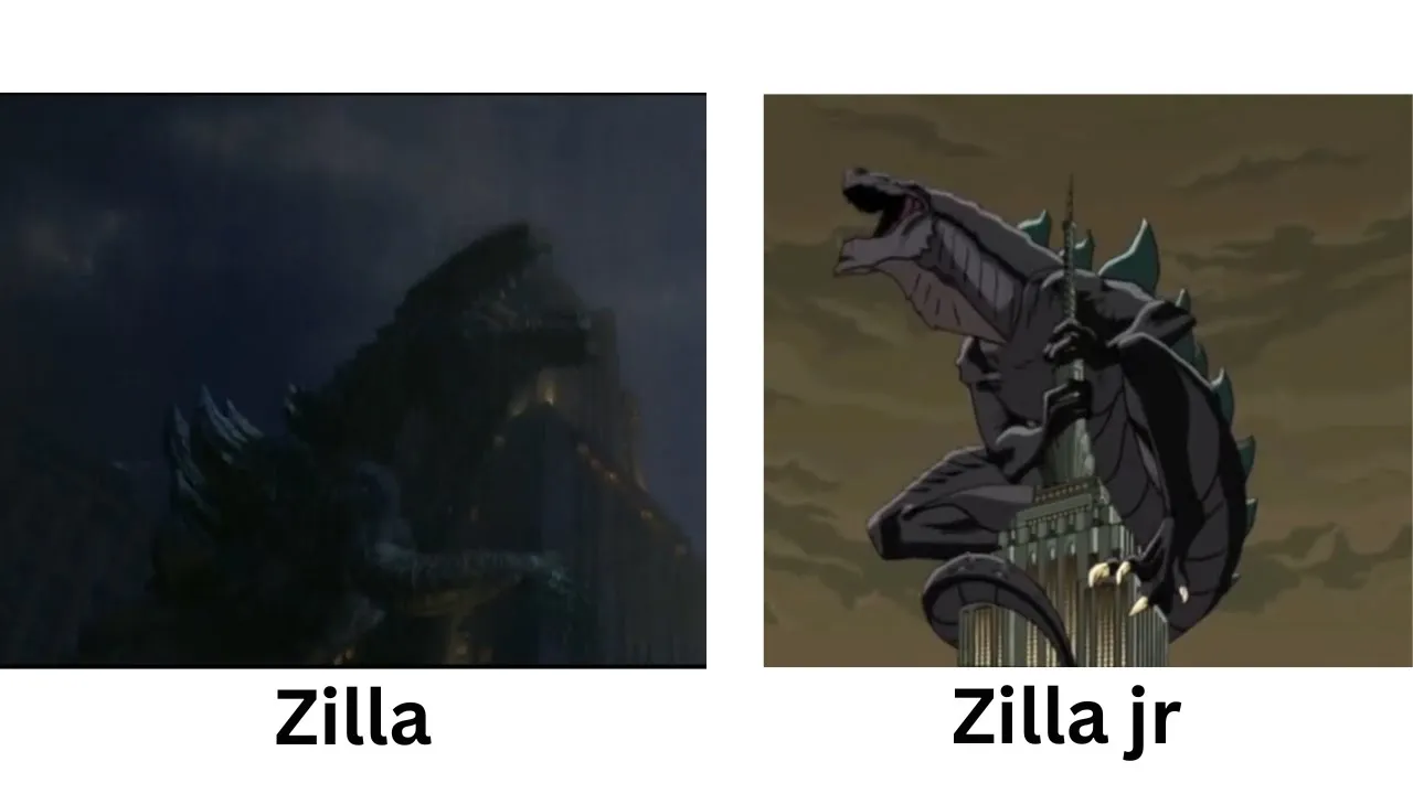 Zilla roar vs Zilla Jr roar