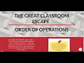 The Great Classroom Escape Demo