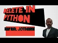EXECUTING A DELETE QUERY IN PYTHON PROGRAMMING WITH IF ELESE