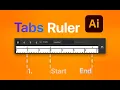Adobe Illustrator CC - Tabs Ruler Part 01 Tutorial