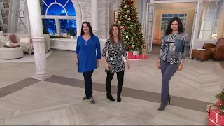 Susan Graver Essentials Liquid Knit Straight Leg Pants on QVC