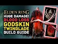 Elden Ring - HUGE Blood Loss Damage Twinblade Godskin Peeler Best Bleed Build Guide