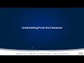 Livestreaming in the Classroom