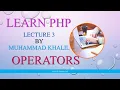 php operators arithmetic assignment comparison logical and string operators