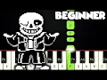 Megalovania - Undertale BEGINNER PIANO TUTORIAL SHEET MUSIC by Betacustic