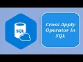 SQL Interview Question and Answers Cross Apply Operator in SQL