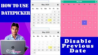 How to use Datepicker Calender JqueryUI