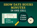 How to Display Total Days Hours Minutes and Seconds