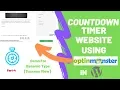 Countdown Timer Website Using OptinMonster in Wordpress Dynamic Type Success View