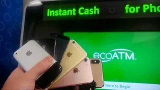 How Much Will Eco Atm Machine Give Me for Every iPhone 2G 3G 4 5 6 7 8 X XS Max