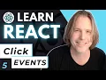 React Click Events Learn ReactJS