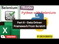 Part 6 Data Driven Framework Python Selenium Pytest Pytest-html Logs Screenshots Reports
