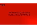 Cara Simple Menangkap Action Post dengan PHP Extract Function Tips Programmers