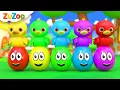 Download Lagu 5 Little Ducks(Learn Colors Song) | ZuZoo Nursery Rhymes \u0026 Kids Songs