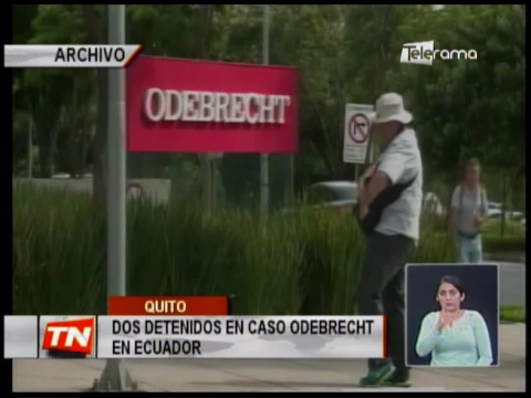 Dos detenidos en caso Odebrecht en Ecuador