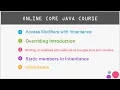 Core Java Online Training Session
