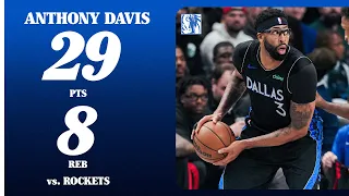 Anthony Davis 29 PTS 8 REB vs Houston Rockets December 6 2025