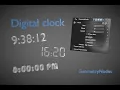 Digital clock for Blender