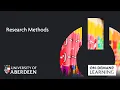 Research Methods - Online short course