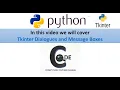 Tkinter Dialogues and Message Boxes