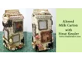 Altered Milk Carton into a Photo Display