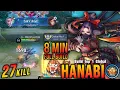 Download Lagu 27 Kills + SAVAGE!! Hanabi 8 Minutes Full Build!! - Build Top 1 Global Hanabi ~ MLBB
